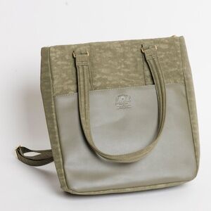 NWOT Herschel Olive Green Orion Tote Bag / Crossbody removable strap